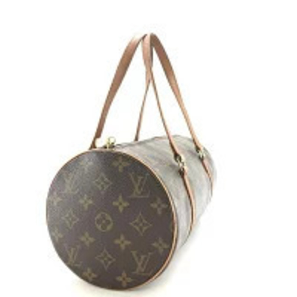 Louis Vuitton Monogram Papillon Handbag Bag Boston Brown